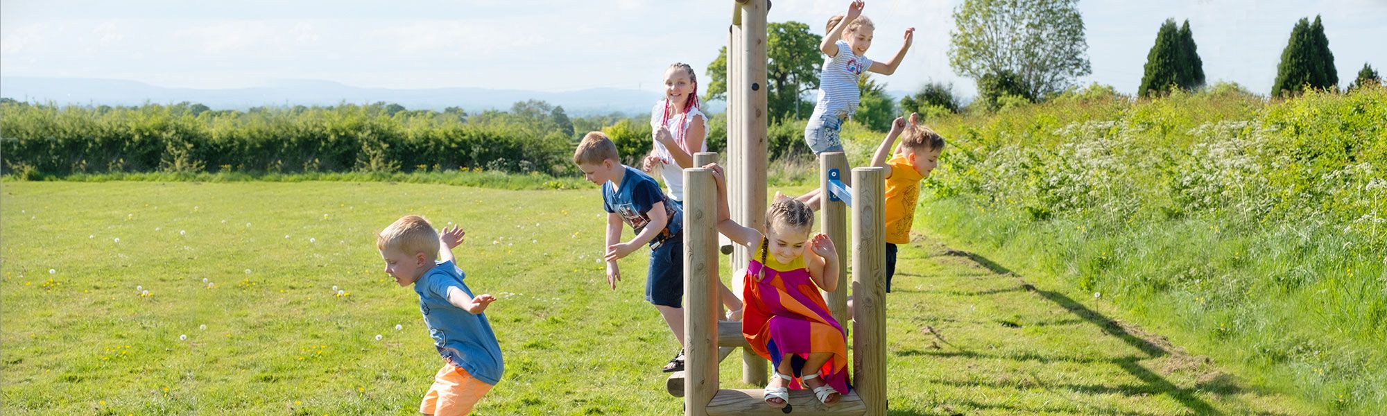 Children playing in playground