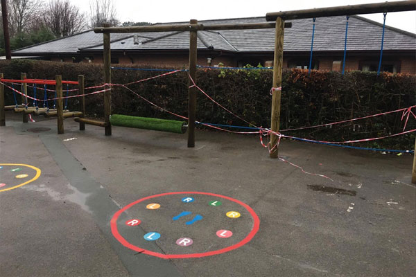 Playground at Trefonen Primary School in Oswestry