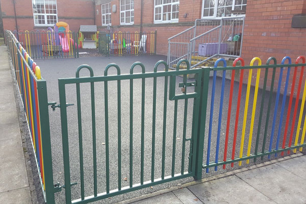 Wetpour Area at Wrexham Nursery