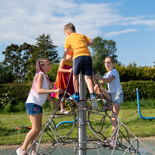 Children playing at outdoor park