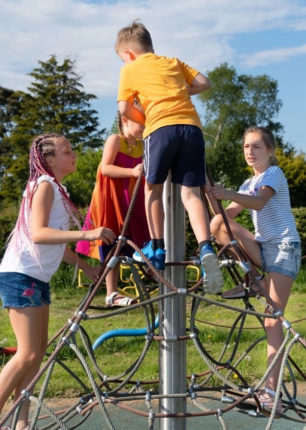 Play equipment: designed to increase footfall, engage, stimulate and challenge