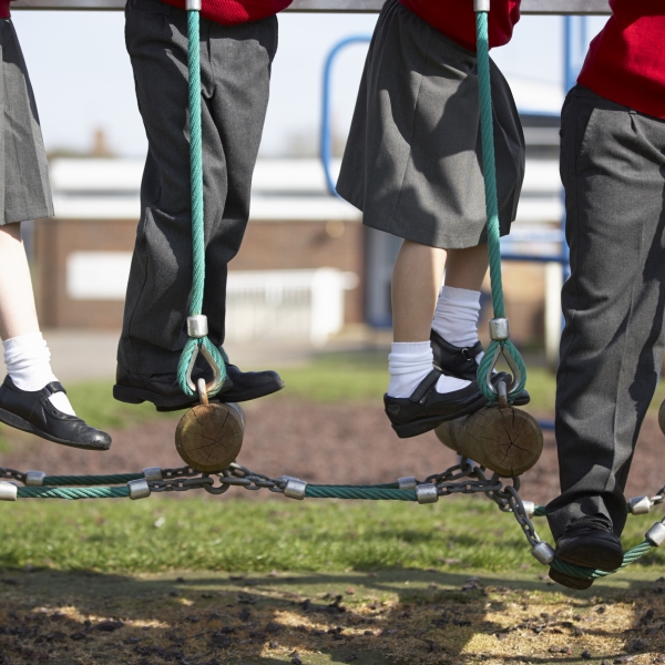 What play equipment do school children enjoy most?