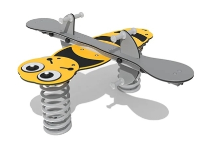 Belle the Bumble Bee Spring Seesaw