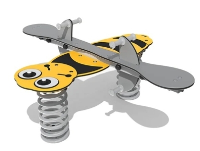Belle the Bumble Bee Spring Seesaw