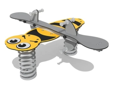 Belle the Bumble Bee Spring Seesaw