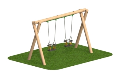Double Cradle Swing Set