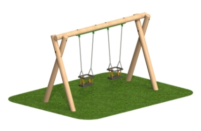 Double Cradle Swing Set