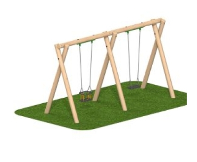 Flat Swing Seat and Cradle Swing Seat Set