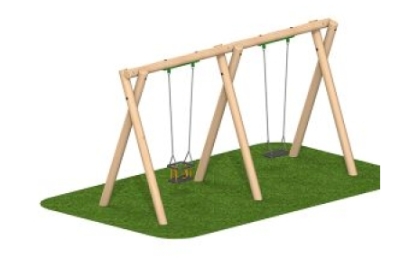 Flat Swing Seat and Cradle Swing Seat Set