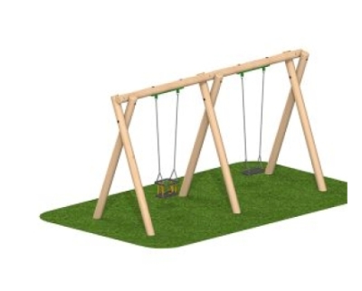 Flat Swing Seat and Cradle Swing Seat Set