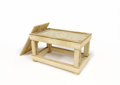 Free standing sand box