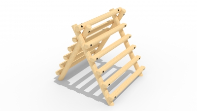 Log ladder a frame climb