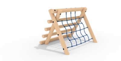 Low up and over ladder frame