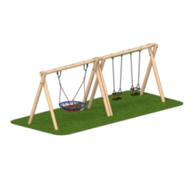 2.4m Double Cradle Seats and Basket Swing