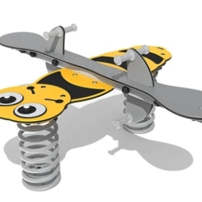 Belle the Bumble Bee Spring Seesaw
