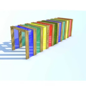 Coloured polycarbonate sensory tunnel