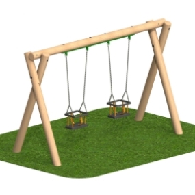 Double Cradle Swing Set