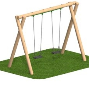 Double Flat Swing Set
