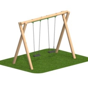 Double Flat Swing Set