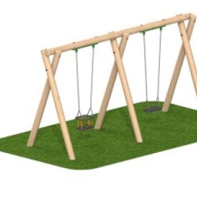 Flat Swing Seat and Cradle Swing Seat Set