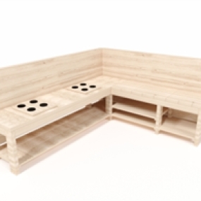 L-Shaped Mud Kitchen