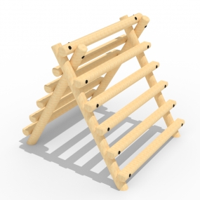 Log ladder a frame climb