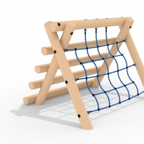 Low up and over ladder frame