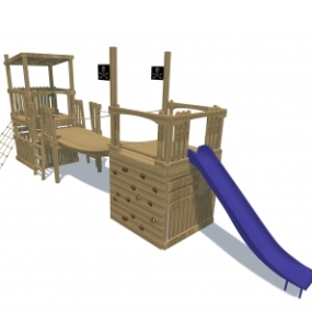Pirate Ship Triple Link Tower