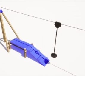 Zipline and platform