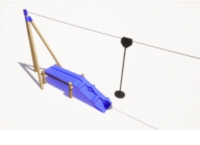 Zipline and platform