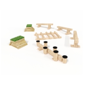 Children's Freestanding Exercise Balance Trail Set 3
