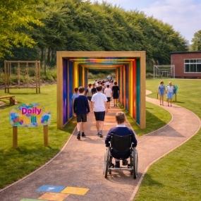 Coloured Polycarbonate Sensory Tunnel